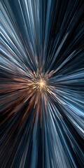 Canvas Print - abstract background with light burst effect, creating a sense of speed and motion, suitable for futu