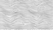 © Mushtaq - Abstract optical illusion pattern of wavy black lines on white background, minimalist design suggesting motion, flow, and visual depth
