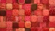 © ma wuer - A fractal pattern of carcinogenic warning labels crafted from processed meat textures, forming an infinite loop.