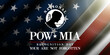 © juandy - September is POW MIA Recognition Day. People, american flag and light. Suitable for posters, banners and social media. Black background.