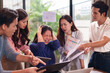 © Pichsakul - Asian business team adult professionals face intense workplace stress project failure difficult office meeting problem solving discussion