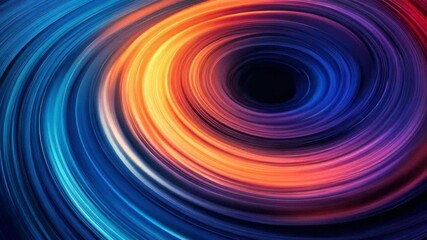 Wall Mural - Swirling vortex with vibrant blue and orange colors creates dynamic and energetic abstract background full of motion and energy featuring circular cosmic swirl and dynamic spiral vortex effect