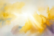 © mari - Bright sunburst with soft yellow and purple hues abstract