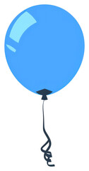 Wall Mural - png blue balloon floating illustration