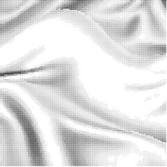 Wall Mural - Abstract wavy halftone pattern. Black and white vector illustration	
