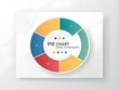 © Mosaraf Hossain - Colorful donut pie chart with data visualization elements on white background