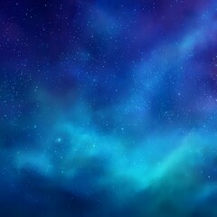 Wall Mural - Abstract Deep Space Nebula Background With Glowing Stars