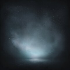 Wall Mural - Dramatic Night Sky Background With Light And Fog