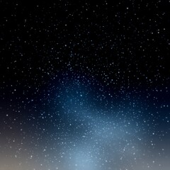 Wall Mural - Starry Night Sky Gradient Background