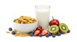 © Malive - Healthy Breakfast with Cereal, Milk, Fresh Fruits, and Berries