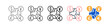 © Awe Vector - Currency different style icons set vector illustration.