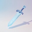 © IDNAF.std - Icy Sword with Etched Patterns and Fantasy Handle