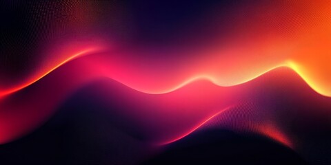 Wall Mural - dynamic abstract background featuring fiery red waves flowing against a dark gradient backdrop