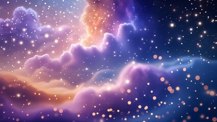 Wall Mural - A mesmerizing cosmic background with sparkling stars