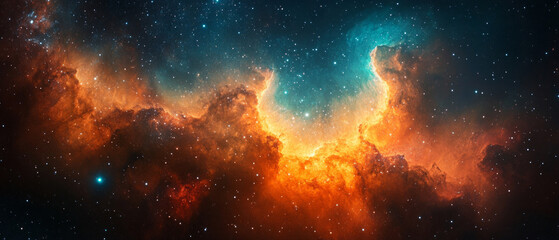 Wall Mural - fire in the sky