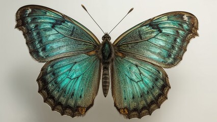 Wall Mural - a giant butterfly wing with elaborate designs and striking colors, emphasizing the charm of nature.