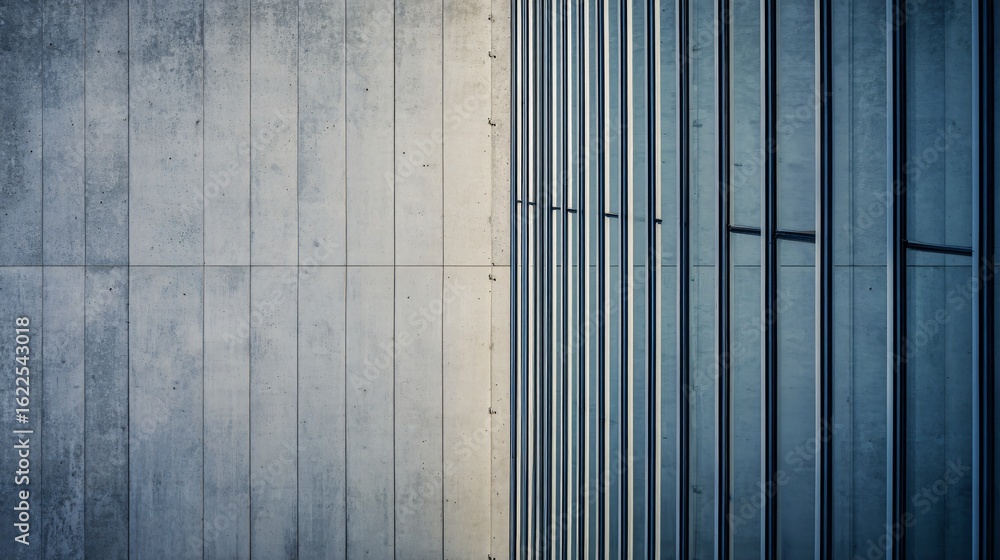 title: Architectural transformation concept with contrasting wall ...