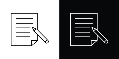 Registration paper icons pack suitable for web and infographics