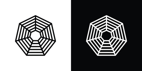 Chart-radar icons pack suitable for web and infographics