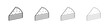© iconic - Cake-slice icon vector collection, illustration logo template in trendy thin line editable strokes style.