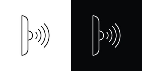 Infrared icon vector logo outline. thin line symbols