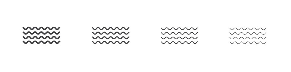 Water icon concept Linear Pictogram. Simple element illustration.
