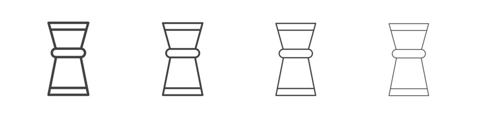 Jigger icon concept Linear Pictogram. Simple element illustration.