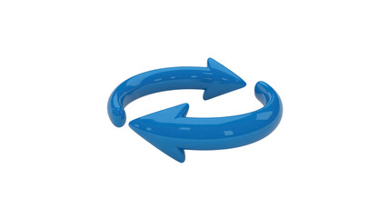 3D Render of Intertwined Circular Arrows Symbolizing Renewal, Recycling, and Continuous Improvement