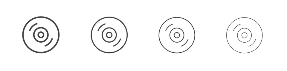DVD icon concept Linear Pictogram. Simple element illustration.