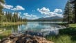 © TheWaterMeloonProjec - High-elevation lake surrounded by rugged mountains in the southern part of California
