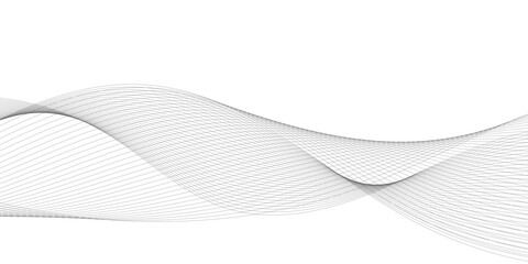 Wall Mural - frequency sound wave, twisted curve lines with blend effect.