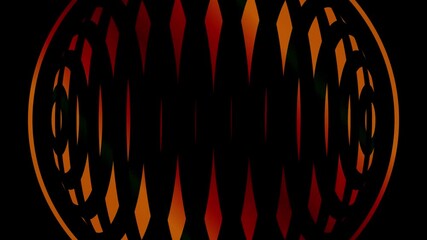 Wall Mural - motion graphics video clip in bright colors animation video on plain black background