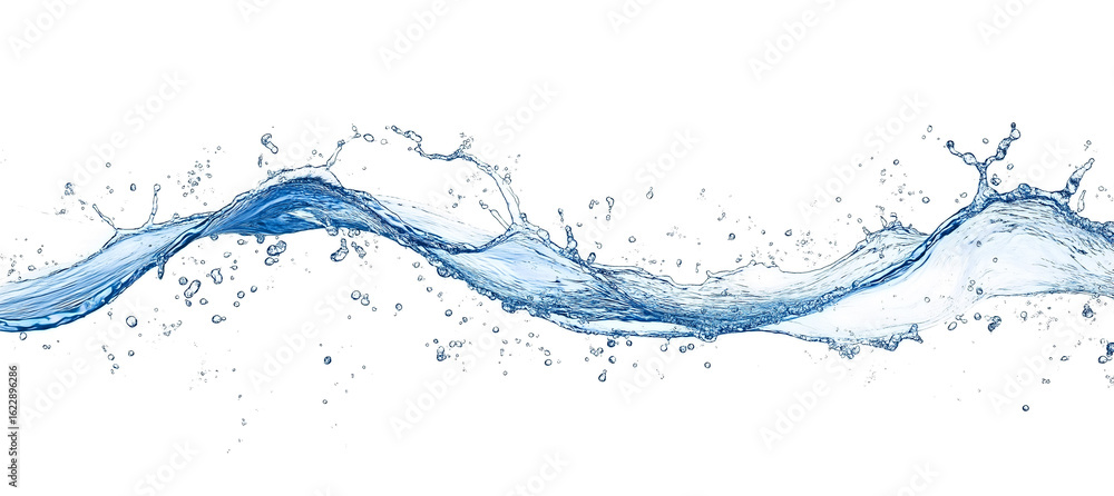 Blue water splash or wave splash isolated on transparent background png ...