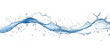 © siam - Blue water splash or wave splash isolated on transparent background png .generated ai