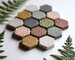© amavcoffee - Magnetic refill tiles for facial cleanser set in honeycomb pattern