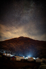 Wall Mural - sunset in the mountains