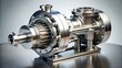 © VisualVault - High-precision industrial pump showcasing intricate metallic design elements, reflecting modern engineering excellence in fluid transfer technology