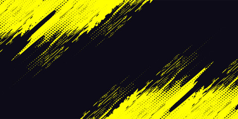 Wall Mural - Halftone dots gradient grunge texture background blue and black color pattern. Dot pop art comic sport style vector illustration. grunge vector dots