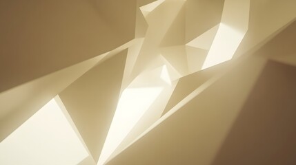 Wall Mural - Abstract Beige Geometric Shapes Light Shadow Background