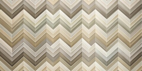 Wall Mural - Abstract Neutral Chevron Pattern Design with Subtle Textured Hues for Modern Interior Decor
