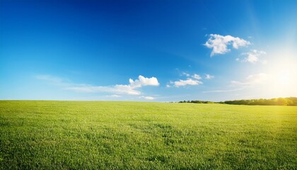 Wall Mural - sunny day with clear blue sky