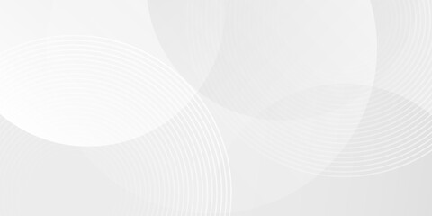 Wall Mural - white geometric abstract background overlap layer on bright space with lines effect decoration. mode