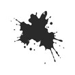 © stocker777 - Abstract black ink splatter on white background