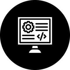 Wall Mural - Backend Vector Icon Design