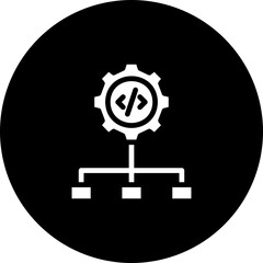 Wall Mural - Algorithm Vector Icon Design
