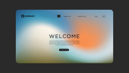 Welcome to a modern website design with vibrant colors and a minimalist interface for inspiration