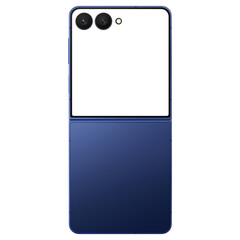 Wall Mural - similar to android device blue shadow smartphone mockup template without background and with white s
