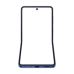 Wall Mural - similar to android device blue shadow smartphone mockup template without background and with white s