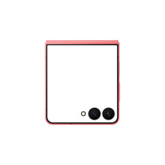 Wall Mural - similar to android device coralred smartphone mockup template without background and with white scre