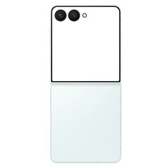 Wall Mural - mint flip smartphone similar to android device without screen and background. only frames. template 